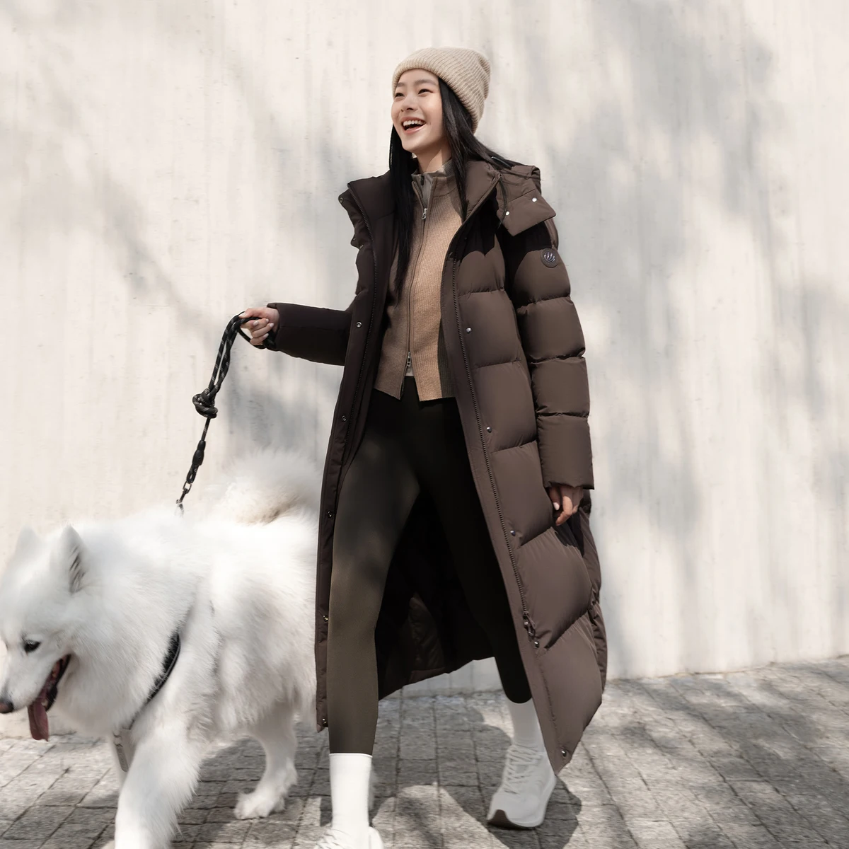 

BOSIDENG 2025 Новый 90% пуховик для женщин x-LONG теплая зимняя куртка водонепроницаемая ветрозащитная зимняя куртка