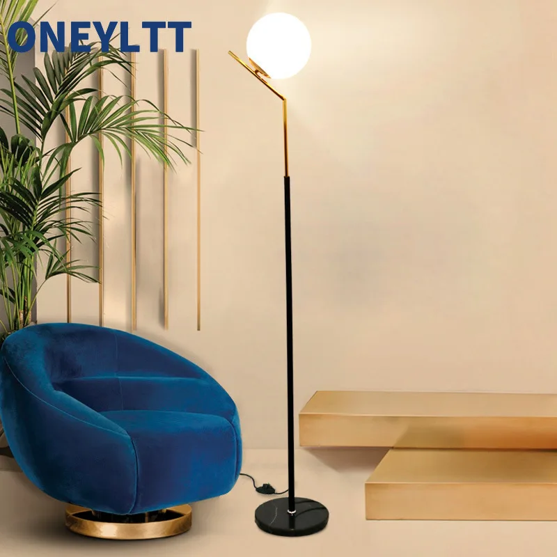 

Nordic living room Floor lamp bedroom study hotel simple modern Standing lamp Creative LED decorative lighting fixtures