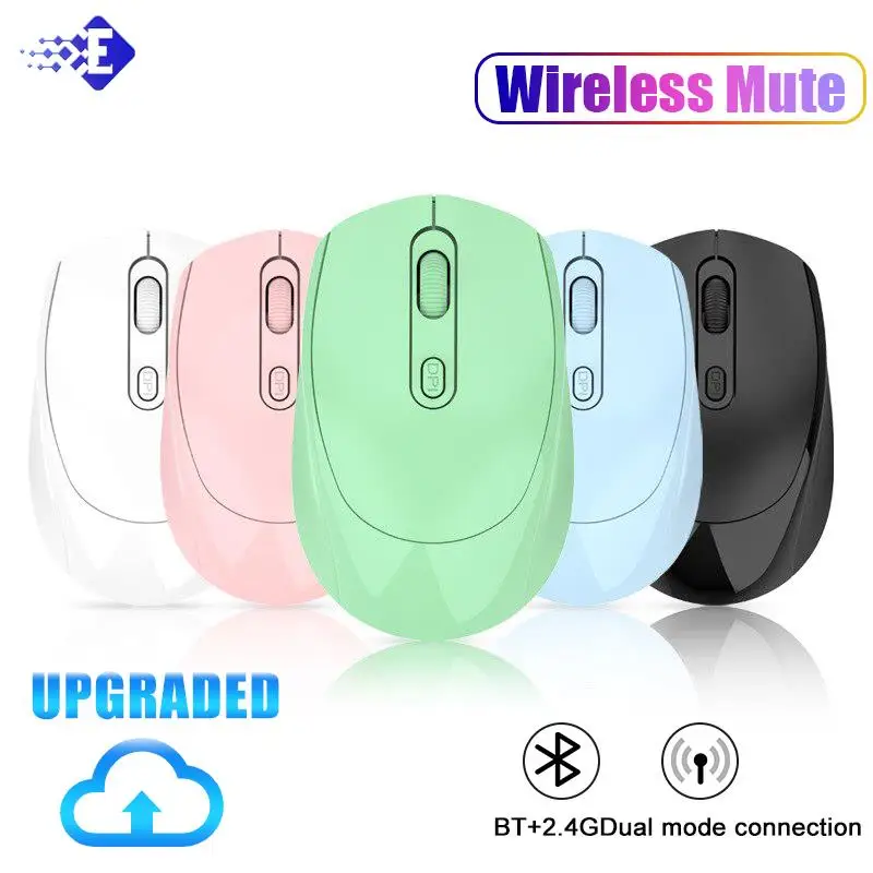 Souris sans fil silencieuse Bluetooth 2.4g, mode touristes, charge muette, portable, aste, PC, ordinateur portable, maison, bureau