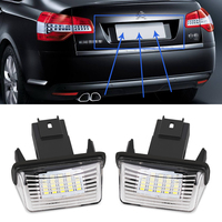 LED License Number Plate Light  For Citroen C3 C4 C5 BERLINGO Saxo Xsara Picasso for Peugeot Partner 306 new/307 new/308/5008