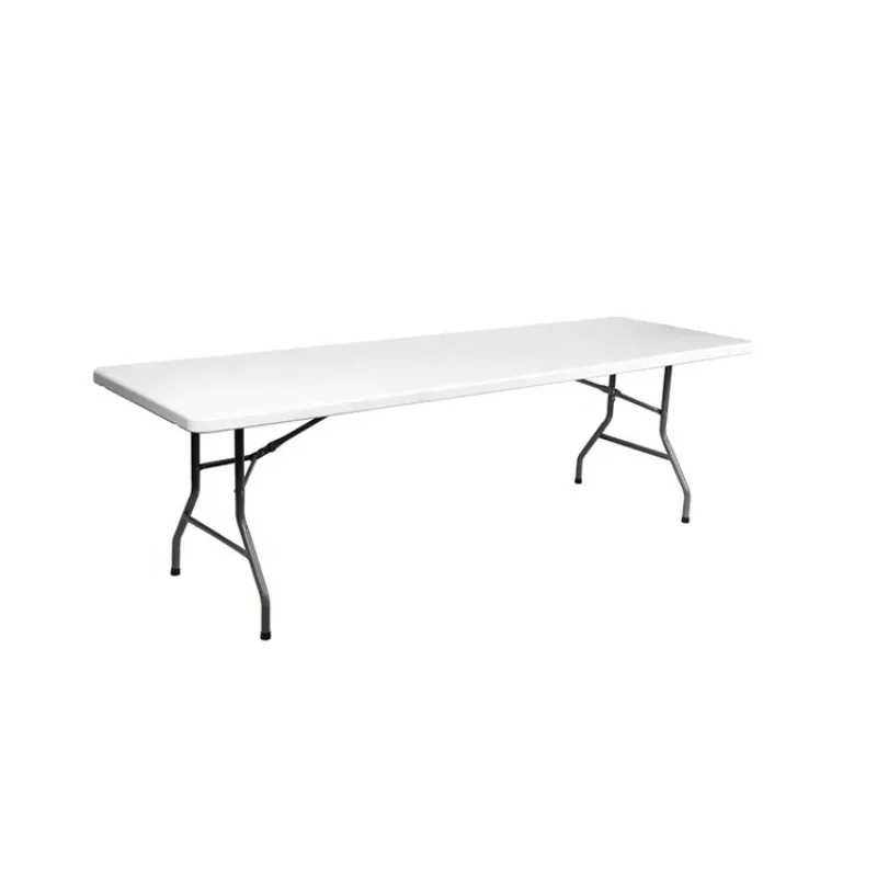 

Folding Table Plastic Folding Table Portable 4ft 5ft 6ft 8ft Outdoor Camping White HDPE Rectangular Folding Plastic Table
