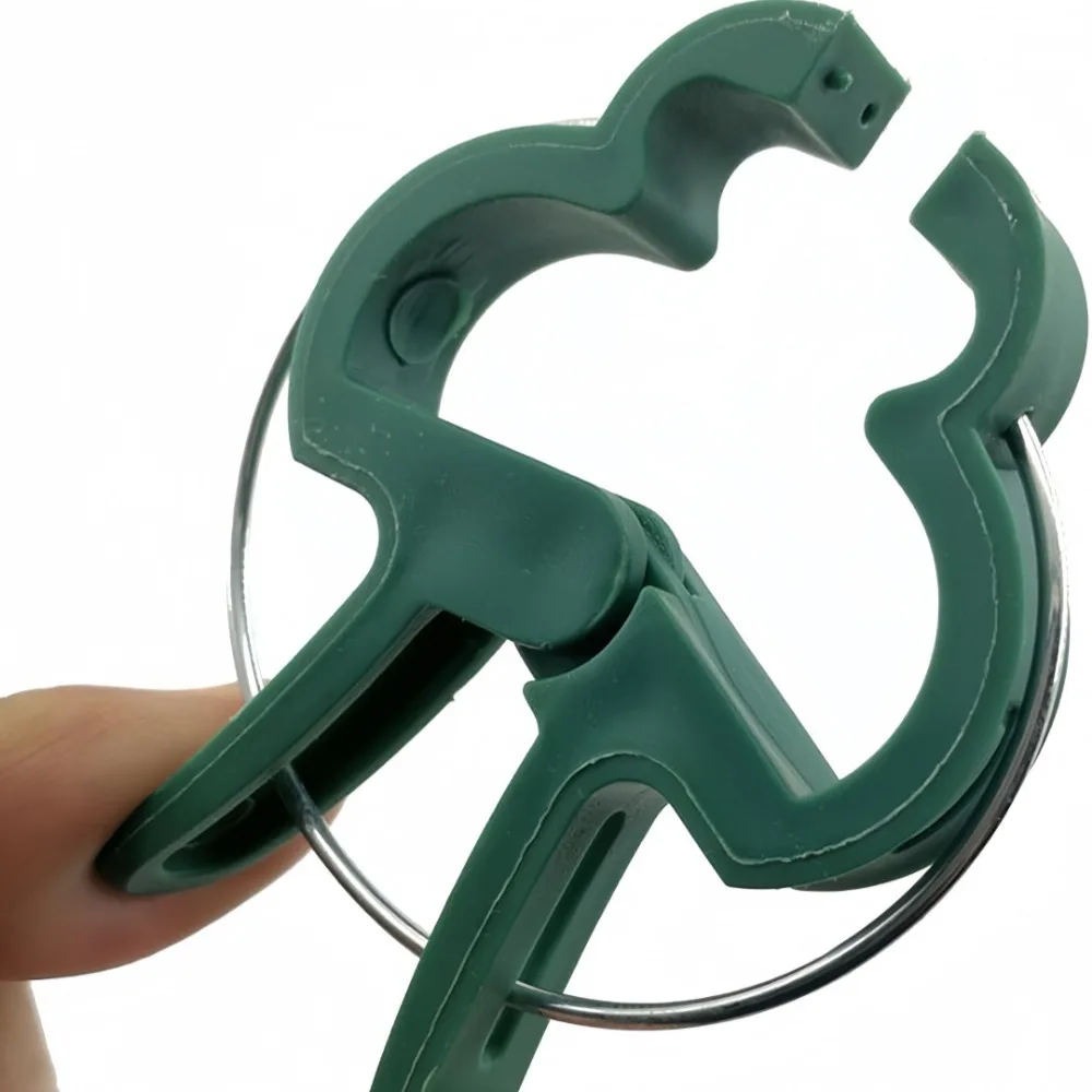 10pcs Plant Fixing Clip Reusable Plastic Clip for Green Landscaping Climbing Plants Tomato Stands Grape Vines Plant Support Tool