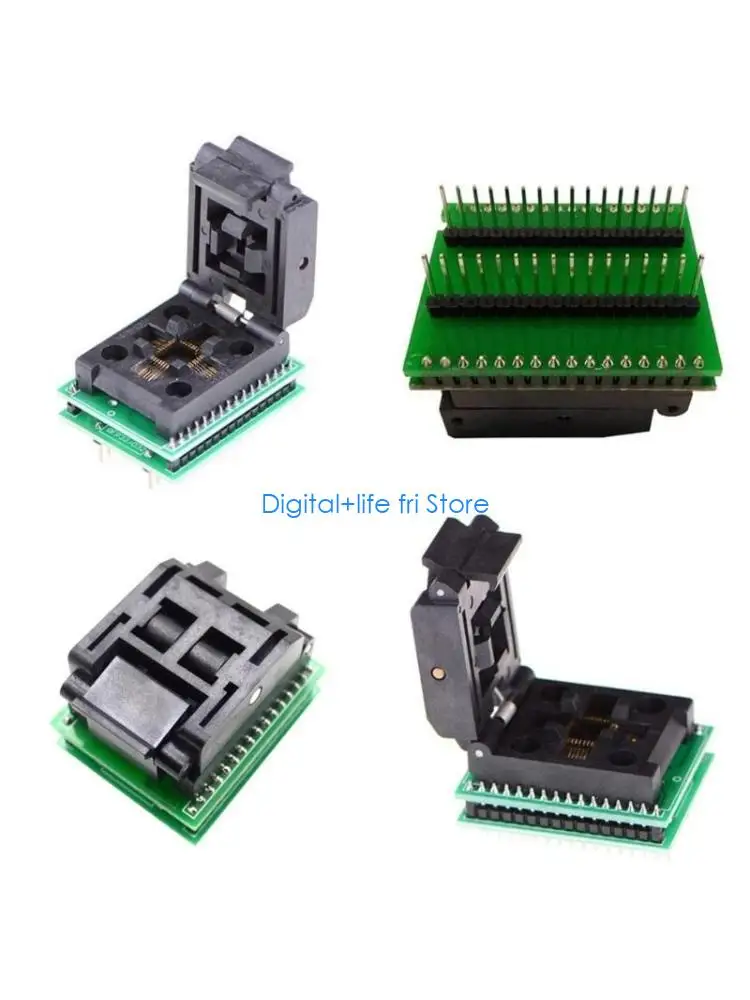 E06D TQFP32 QFP32 to DIP32 IC Programmer Chip Burning Socket Test Socket Adapter