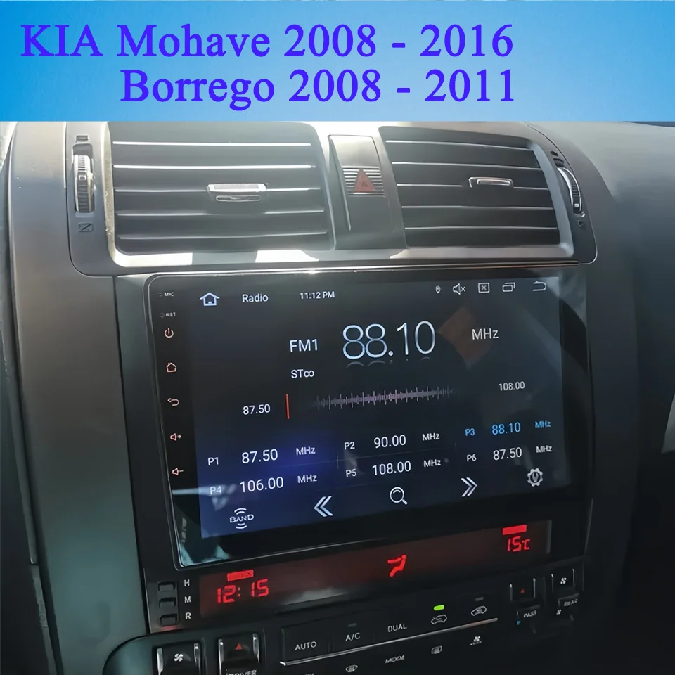 

For Kia Mohave 2008 2010 2012 2014 2016 Borrego 2008 2009 2011 Car Radio FM AM Video Audio A/V Head Unit GPS Navi DVD Cassette