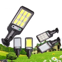 1~4PCs With 3 Mode Solar Street Lights Outdoor Solar Lamp Waterproof Motion Sensor Security Lighting for Garden Patio Path Yard