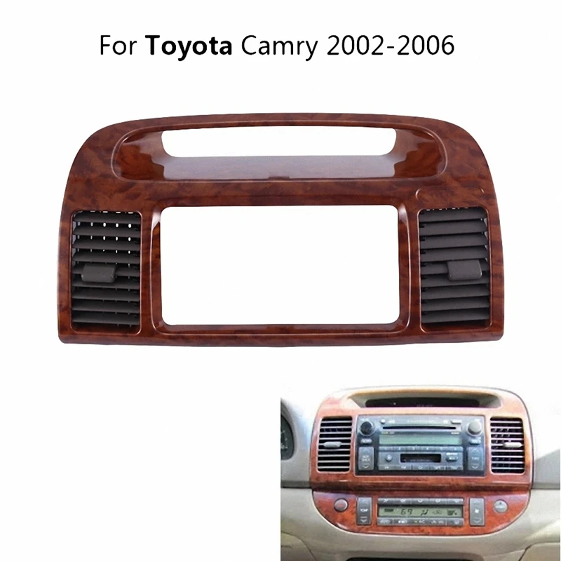 Car Air Conditioning Vent Control For Toyota Camry 2003-2006 Outlet Panel Button Walnut