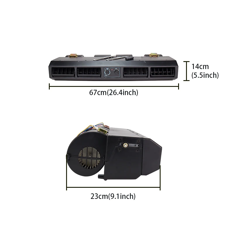 Universele Underdash A/C Airconditioning Verdamperset Voor Zware Vrachtwagenbus Aanhangwagen Rv Onderdelen Voor Recreatievoertuigen