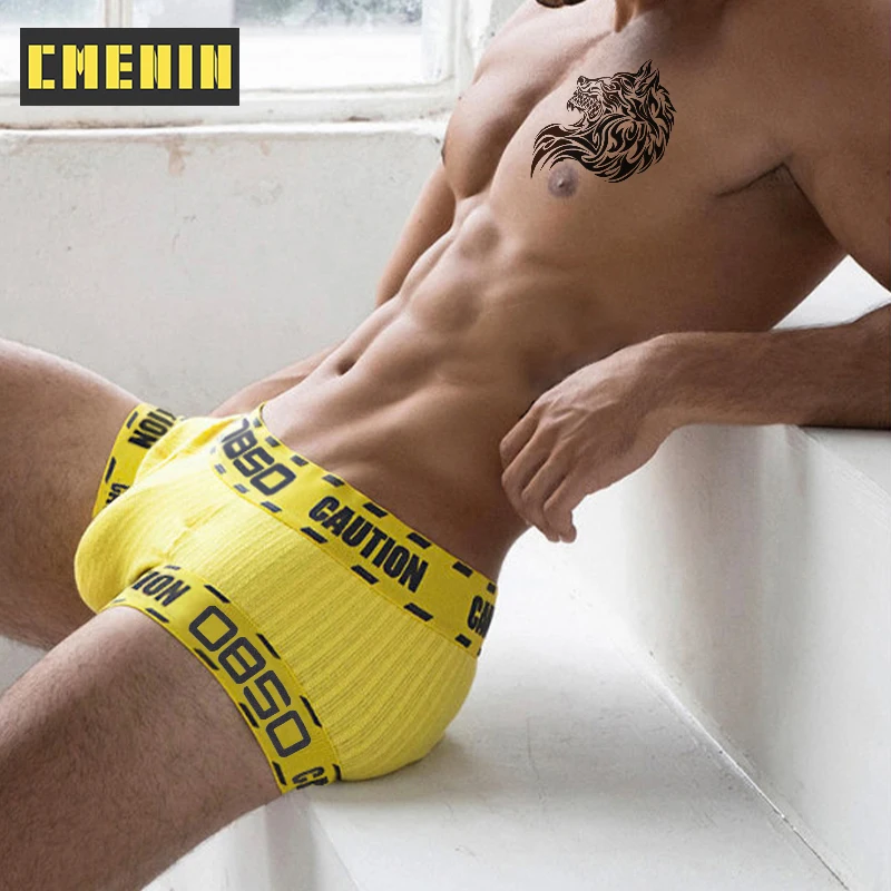 

CMENIN Free Shipping Cotton Boxer Man's Underwear men Low waist Men's Underpants Boxershorts Men Lingeries Penis BS3104