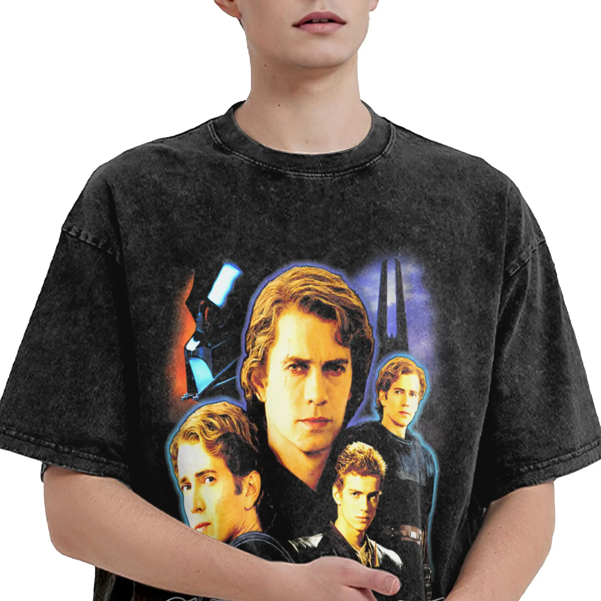تي شيرت Anakins Skywalkers للرجال جديد 100% قطن تي شيرت برقبة دائرية وأكمام قصيرة ملابس مطبوعة