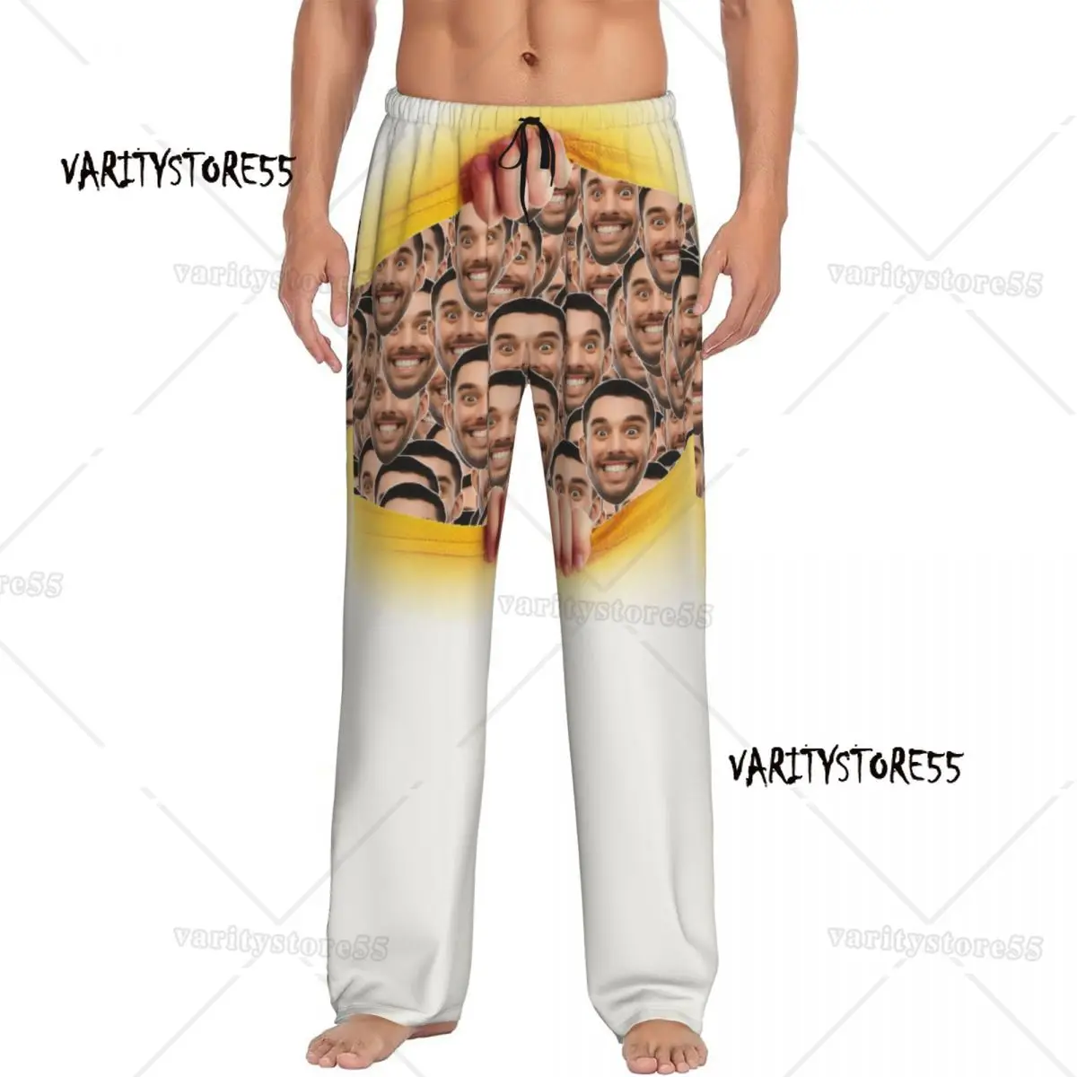 

Пижамные штаны на День святого Валентина на заказ, мужская одежда для сна, эластичные штаны для сна с карманами