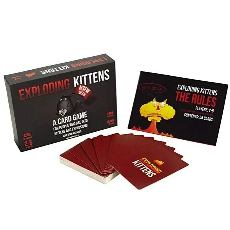 Exploding Kittens Card  Family Party Table Game NSFW Party Streaking Kittens Imploding Kittens Expansion Barking Kittens Bears