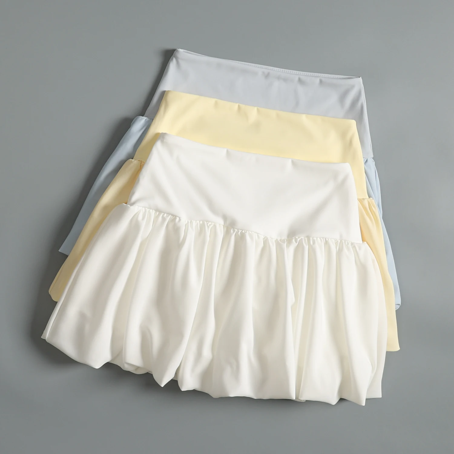 

High-value sports short skirt for women in summer outdoor running training fitness skirt high waist slim yoga flower bud skirt