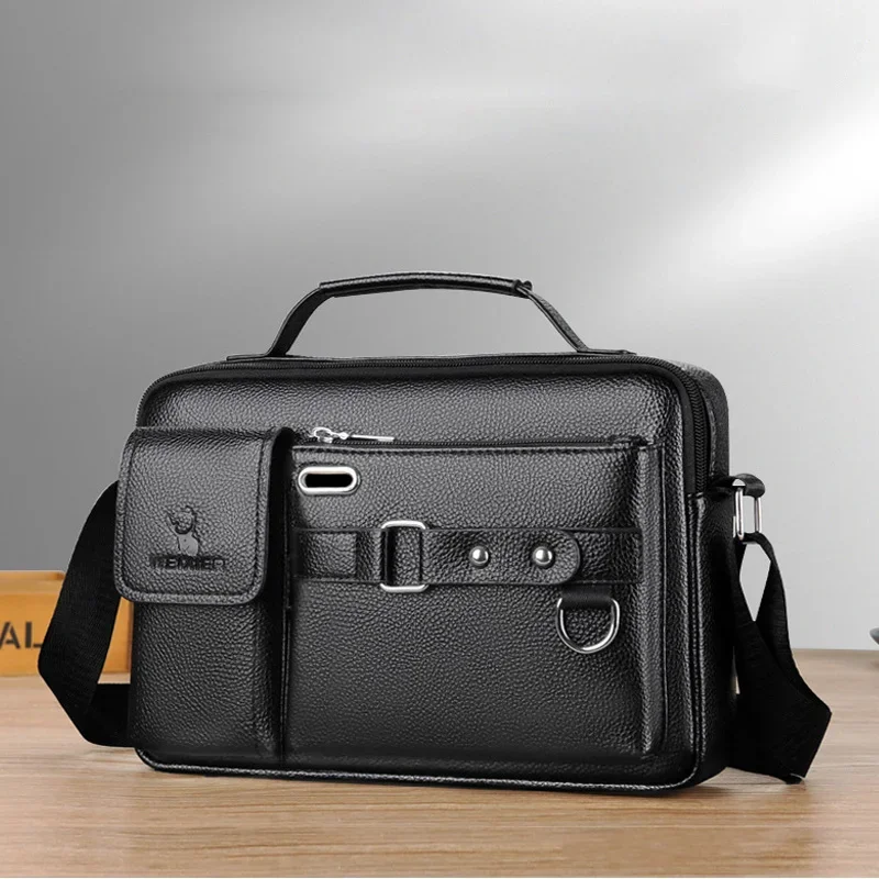 Suitcase Bag Men Leather Women's Briefcase Bag Men's Executive Briefcase in Legitimate Leather Designer Luxury Bags Handbag