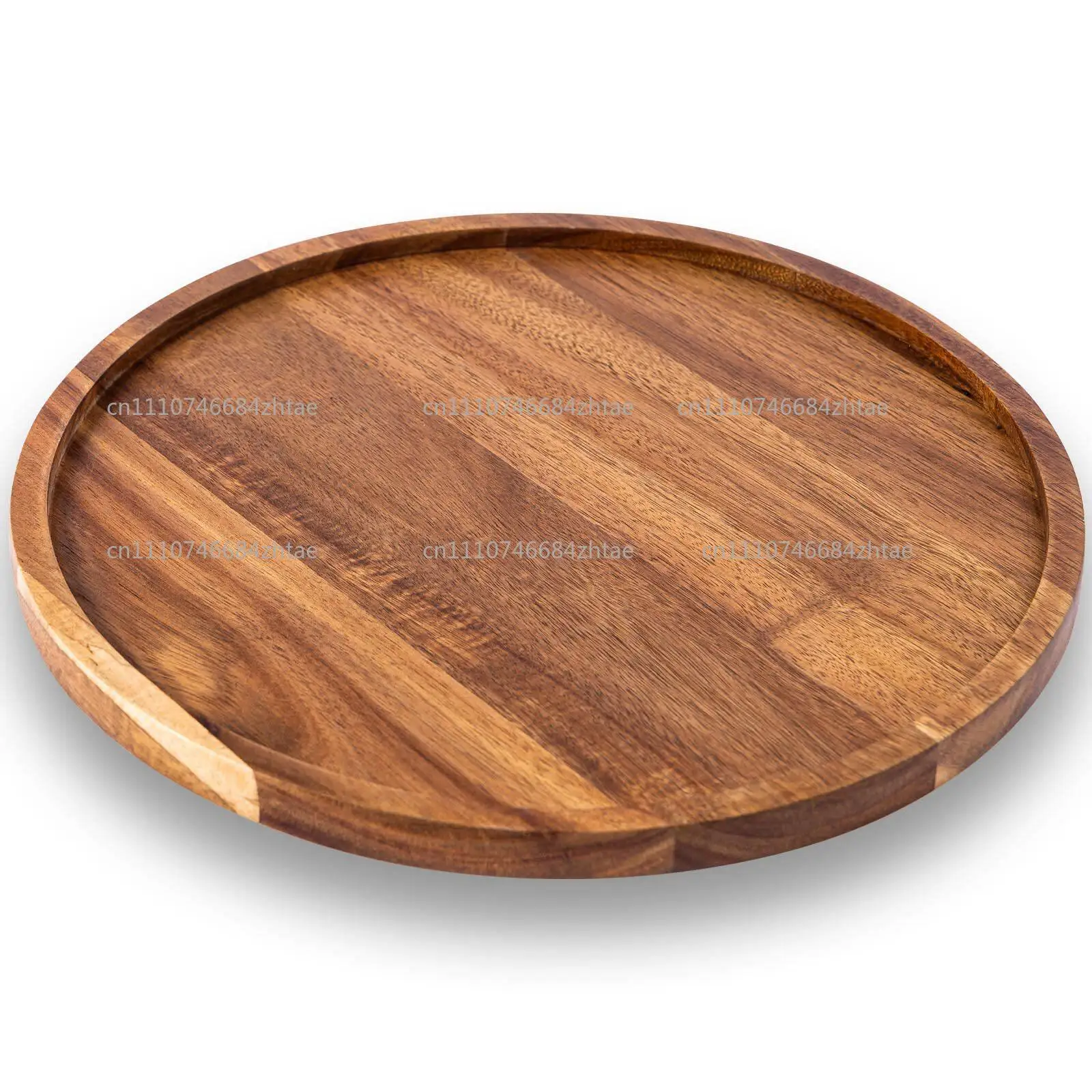 Round Pizza Pan with Handle Household Kitchen Multi-functional Cutting Board Restaurant Steak Snack Tray