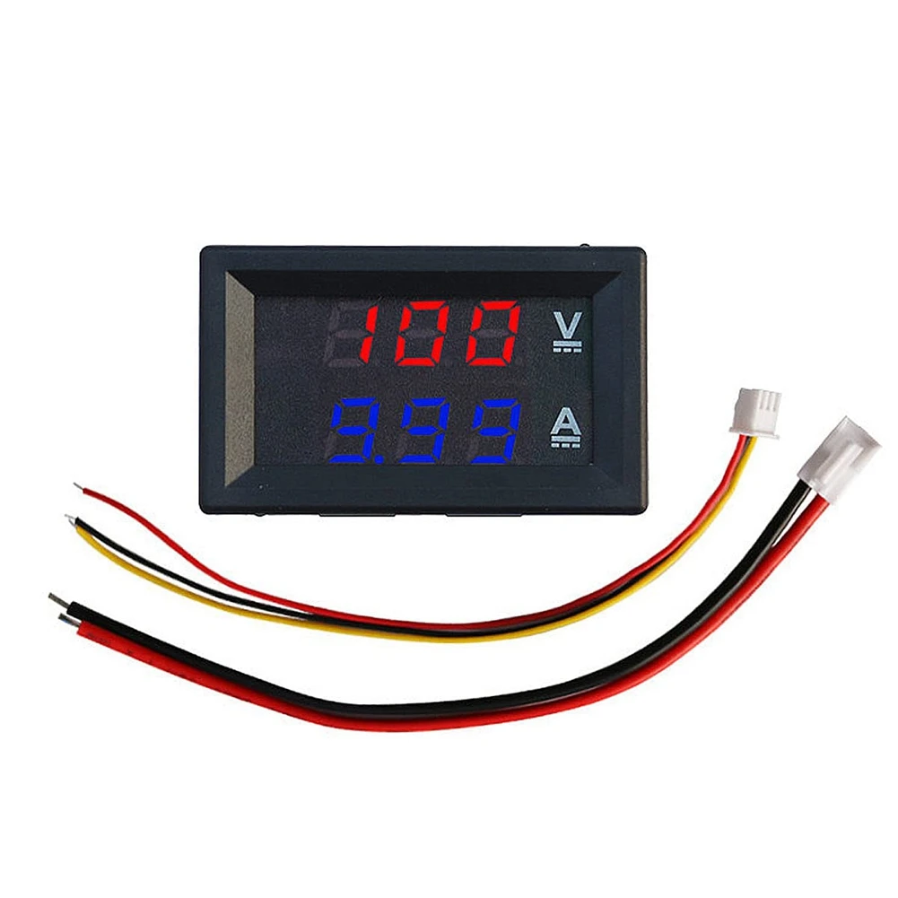 2PCS 0.28Inch Digital Volt Amp Voltmeter Ammeter Meter DC 100V 50A 3 Bits Voltage Current Tester with 50A 75MV Shunt