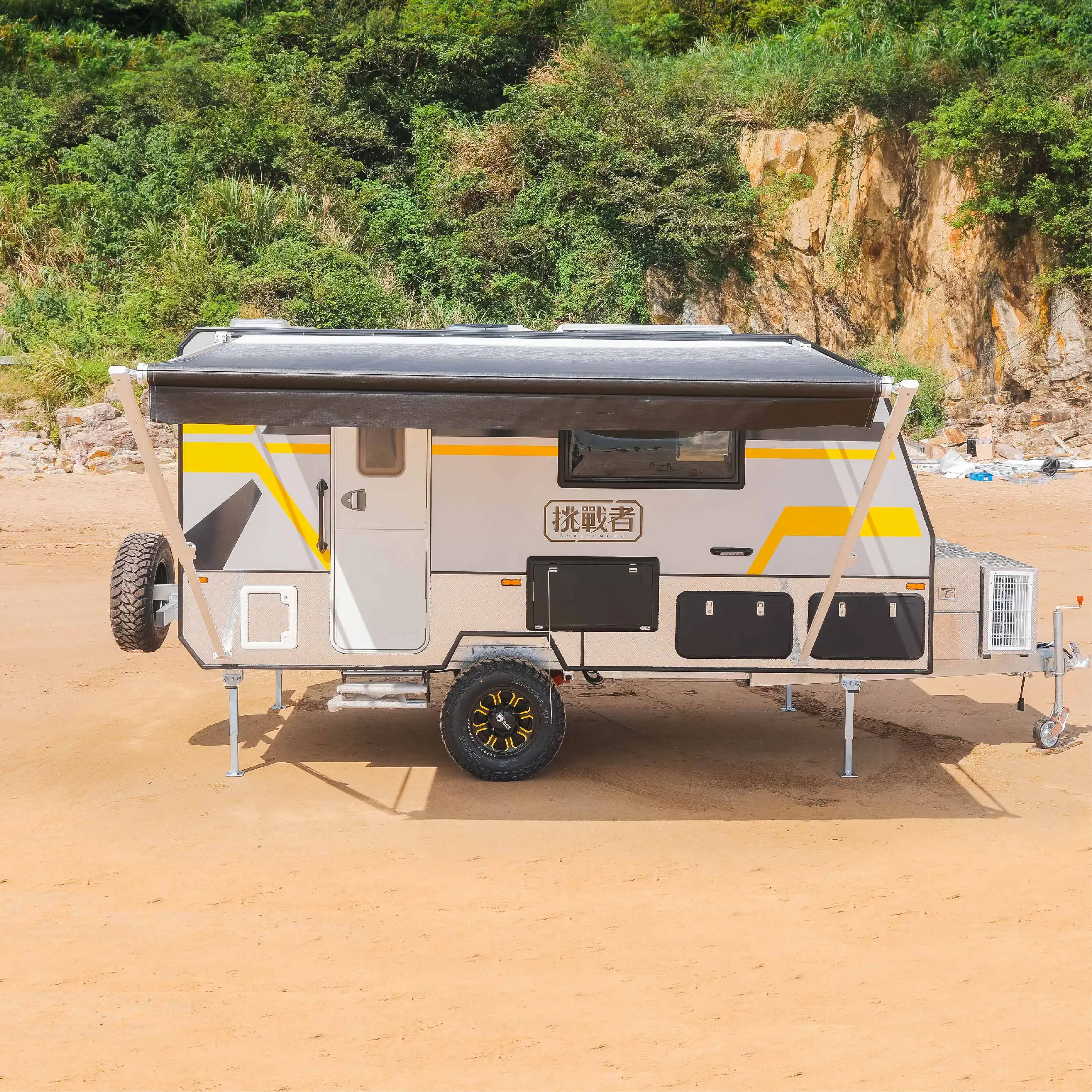 STLF Awnlux per tessuto sostitutivo australiano e americano in lega di alluminio, comfort esterno migliorato per tenda da sole per camper e camper