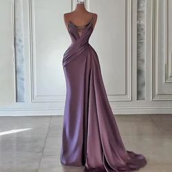 Eightree Sexy Mermaid Prom Dresses 2023 Sweetheart Sleeveless Evening Cocktail Party Prom Gown High Split Floor Length Plus Size