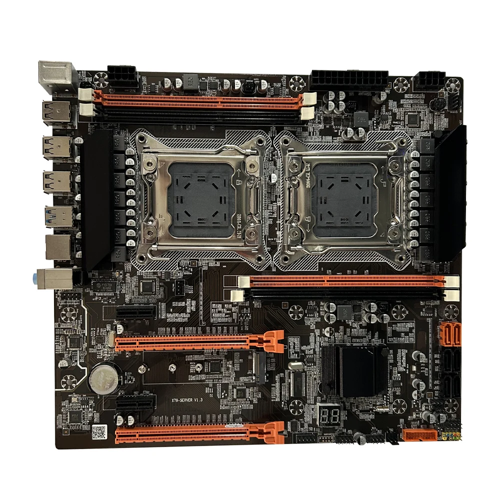 SEJISHI X79 Motherboard Dual placa mae CPU LGA 2011 E-ATX SATA PCI-E M.2 SSD Mother Panel Support Intel Xeon Gaming Mainboard