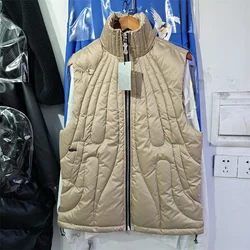 Neue wind dichte und wasserdichte ärmellose Weste Daunen jacke tc Metall logo Herbst und Winter warmes Jacken oberteil