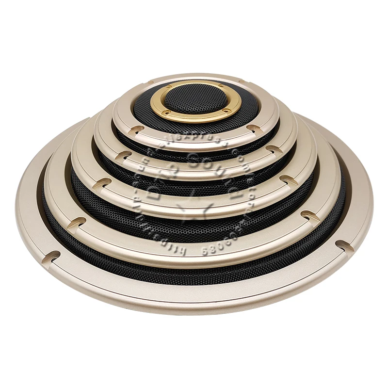 ل 2 "/4"/5 "/6.5"/8 "/10" بوصة المتكلم تحويل صافي غطاء الصوت الزخرفية دائرة شبكة معدنية مصبغة حماية 1E