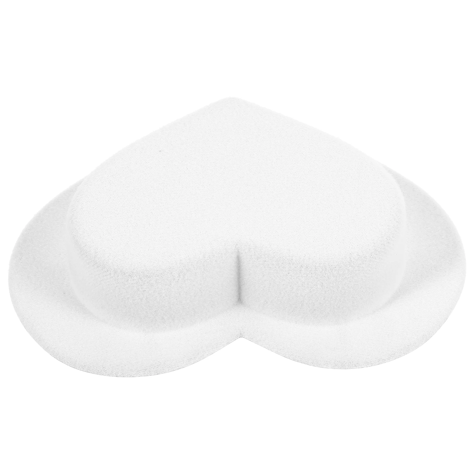 Herzförmiger Mini-Zylinder aus Stoff mit breiter Krempe, modisch für DIY-Dekoration, bezaubernde Miniatur-Hüte, Kawaii-Zubehör