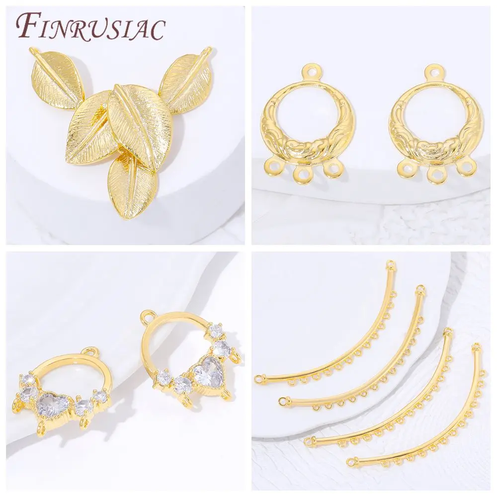 18K Gold Plated Multi-row Connectors For Jewelry Making,DIY Bracelets&Necklaces Connector Accessories,Earrings Findings