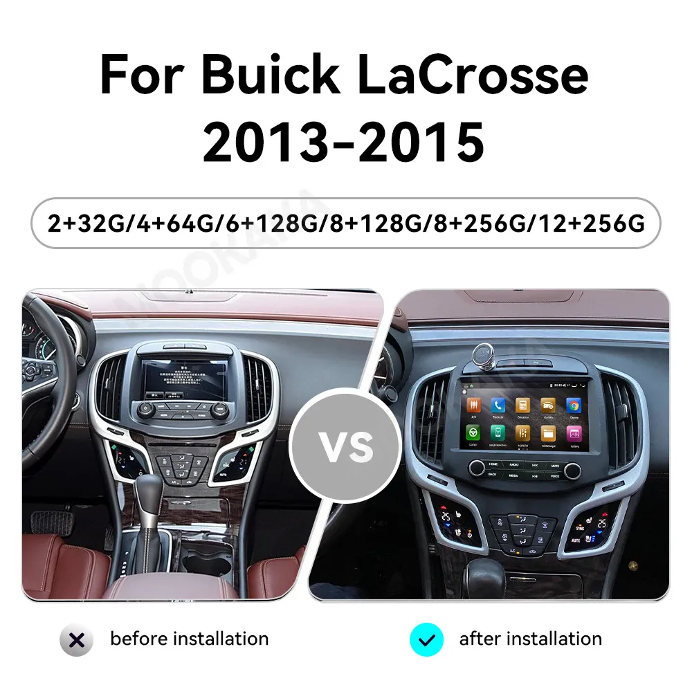 Touchscreen-Autoradio für Buick LaCrosse 2013-2015 Android GPS Automotive Multimedia Auto Radio Stereo Empfänger Haupteinheit