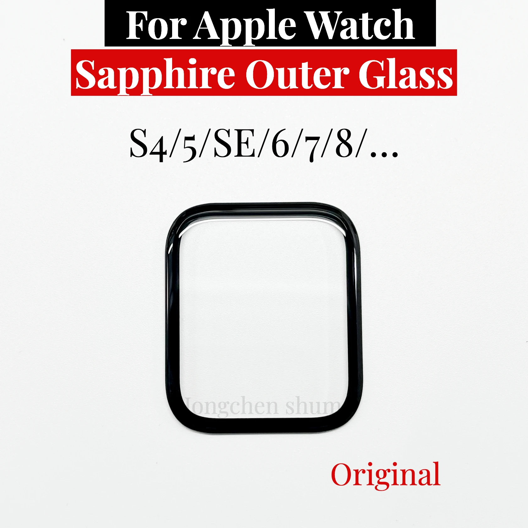 Szafirowe szkło zewnętrzne do Apple Watch SERIES 4 5 6 SE 44MM 40MM 7 8 41mm 45mm Zewnętrzne okulary Panel obiektywu OCA Wymiana Naprawa