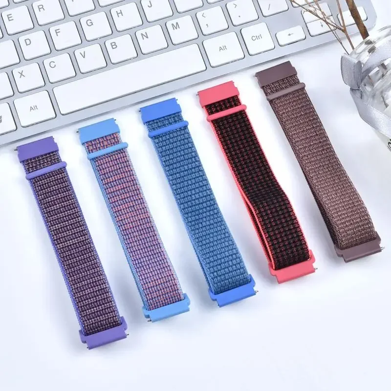 Cinturino in Nylon da 20mm 22mm per Amazfit GTS/GTR 4 47mm/GTR 2/huawei Watch 3/4/GT2 cinturino per Samsung Galaxy Watch 4/5/6 cintura Correa