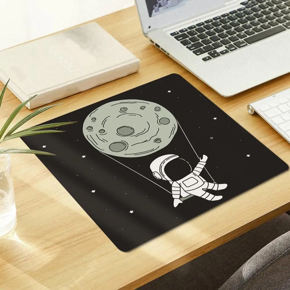 Practical Keyboard Pad Reusable Accurate Clicking Eco-friendly Cartoon Spaceman Table Mousepad Wrist Rest