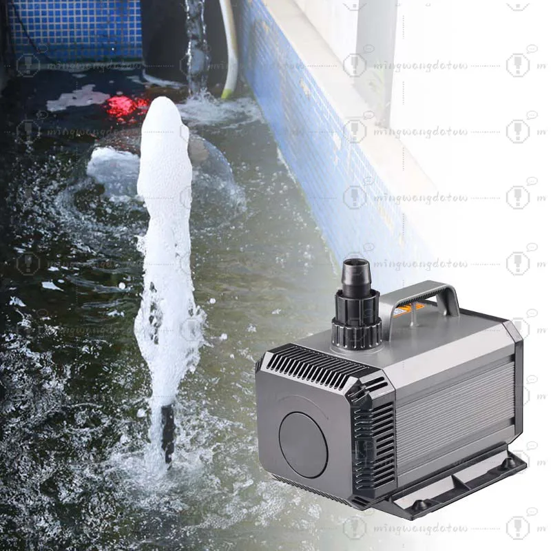 HQB Series Amphibious Submersible Pump Ultra Quiet High Flow Water Pump for Aquarium Pond Fountain Hydroponics