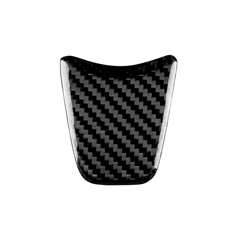 Real Hard Carbon Fiber Sticker For Fiat 500 Abarth 595 2012 2013 2014 2015 Car Steering Wheel Cover Spare Parts Accessories