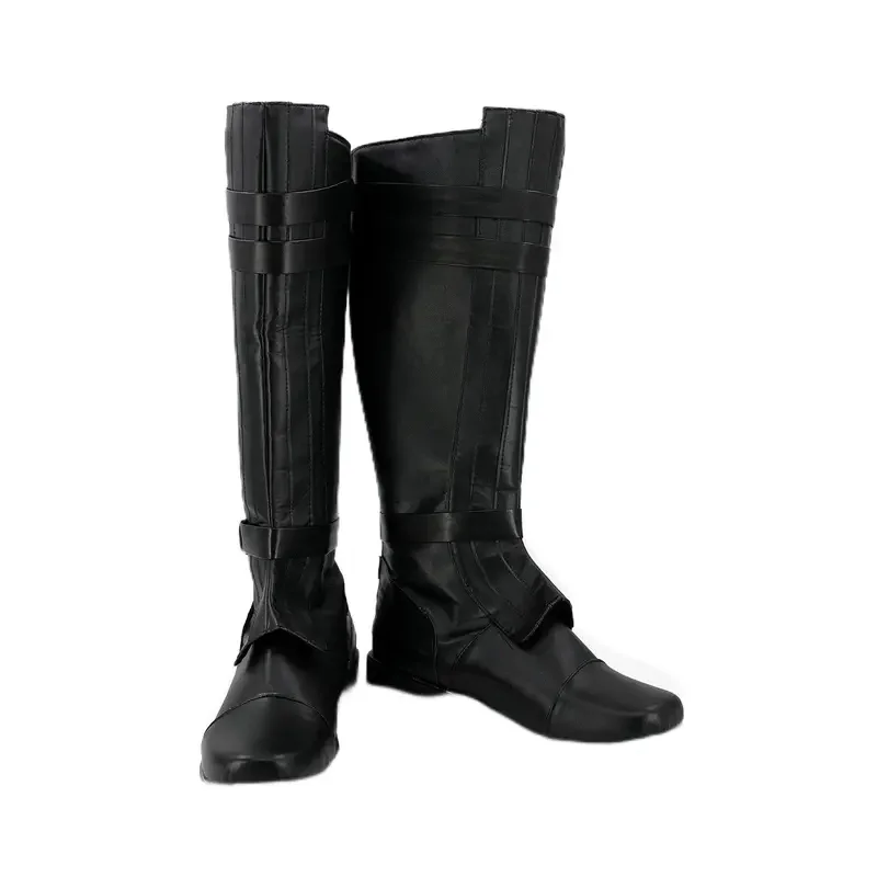 

Men Anakin Skywalkeri Cosplay Shoes Fashion Black Long Boots for Halloween Carnival Party