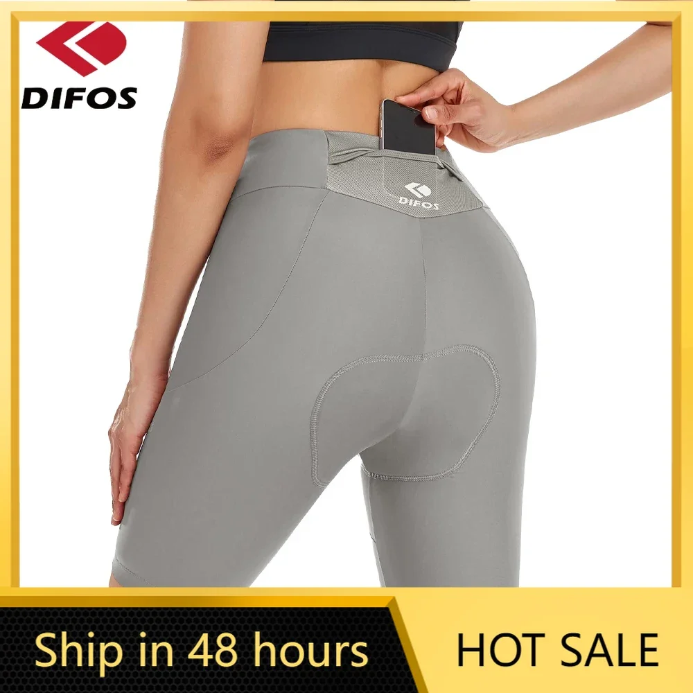 DIFOS Cycling Shorts Women Summer Coolmax 3D Padded MTB Bicycle Shorts Breathable Anti-pilling Road Riding Tights Reflective