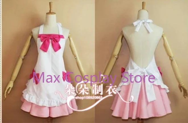 Max Cos Bakemonogatari Nisemonogatari Hanekawa Tsubasa Shinobu Oshino Cosplay Costume Lolita Dress