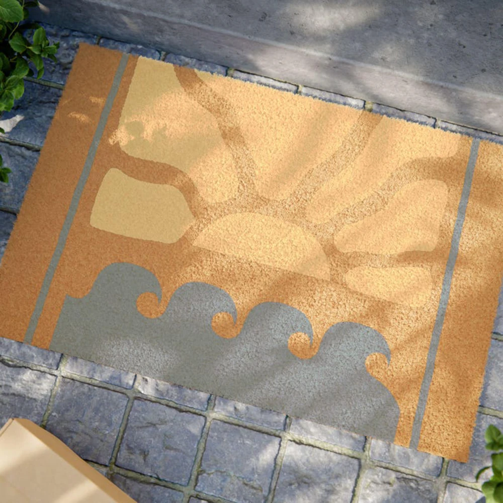 พรมเช็ดเท้าลายคลื่นพระอาทิตย์ข - Sunrise Home Textiles & Apparel บทวิจารณ์และราคา