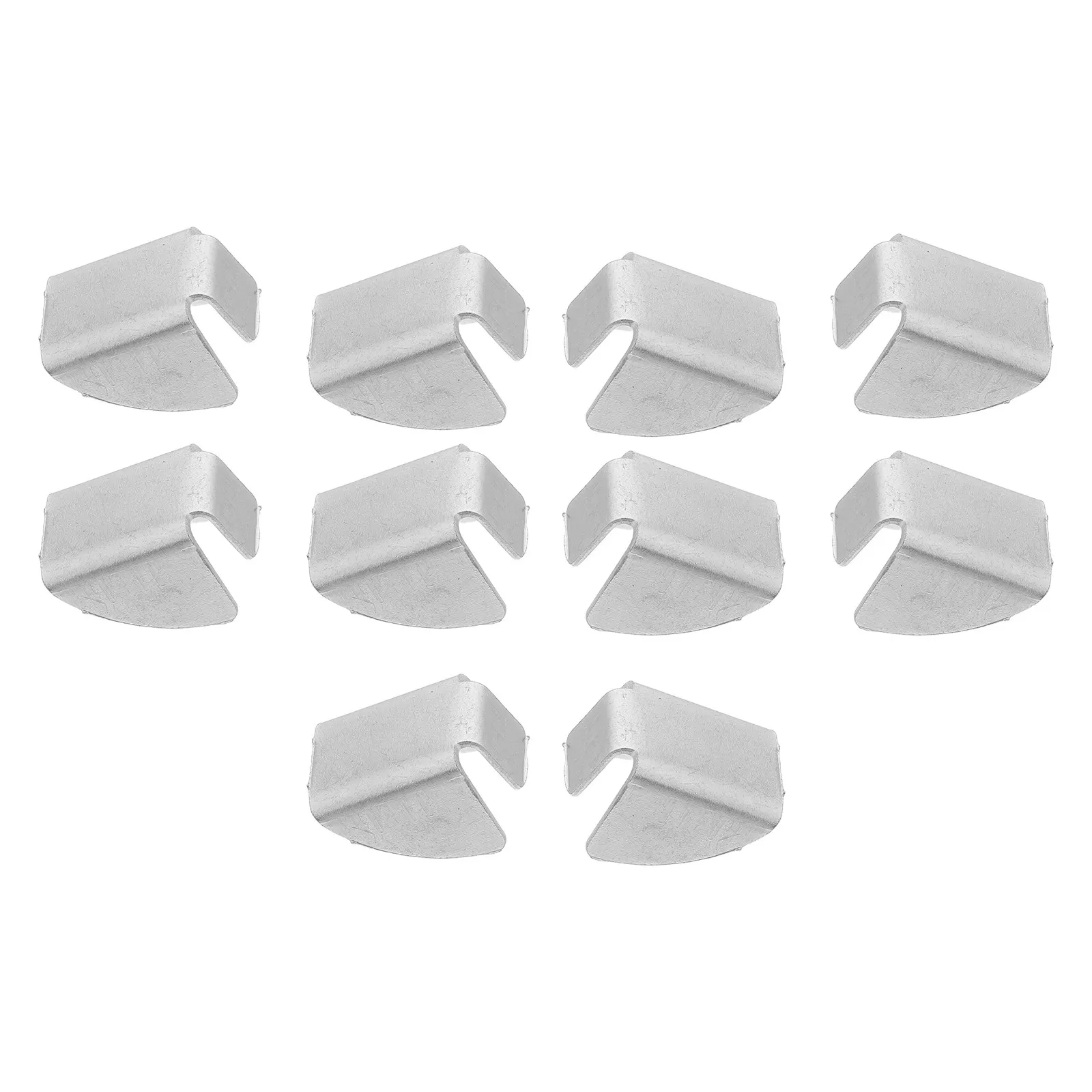 10 Pcs Bookcase Shelf Clip Brackets for Shelves Cabinet Pegs Support Silver Clips