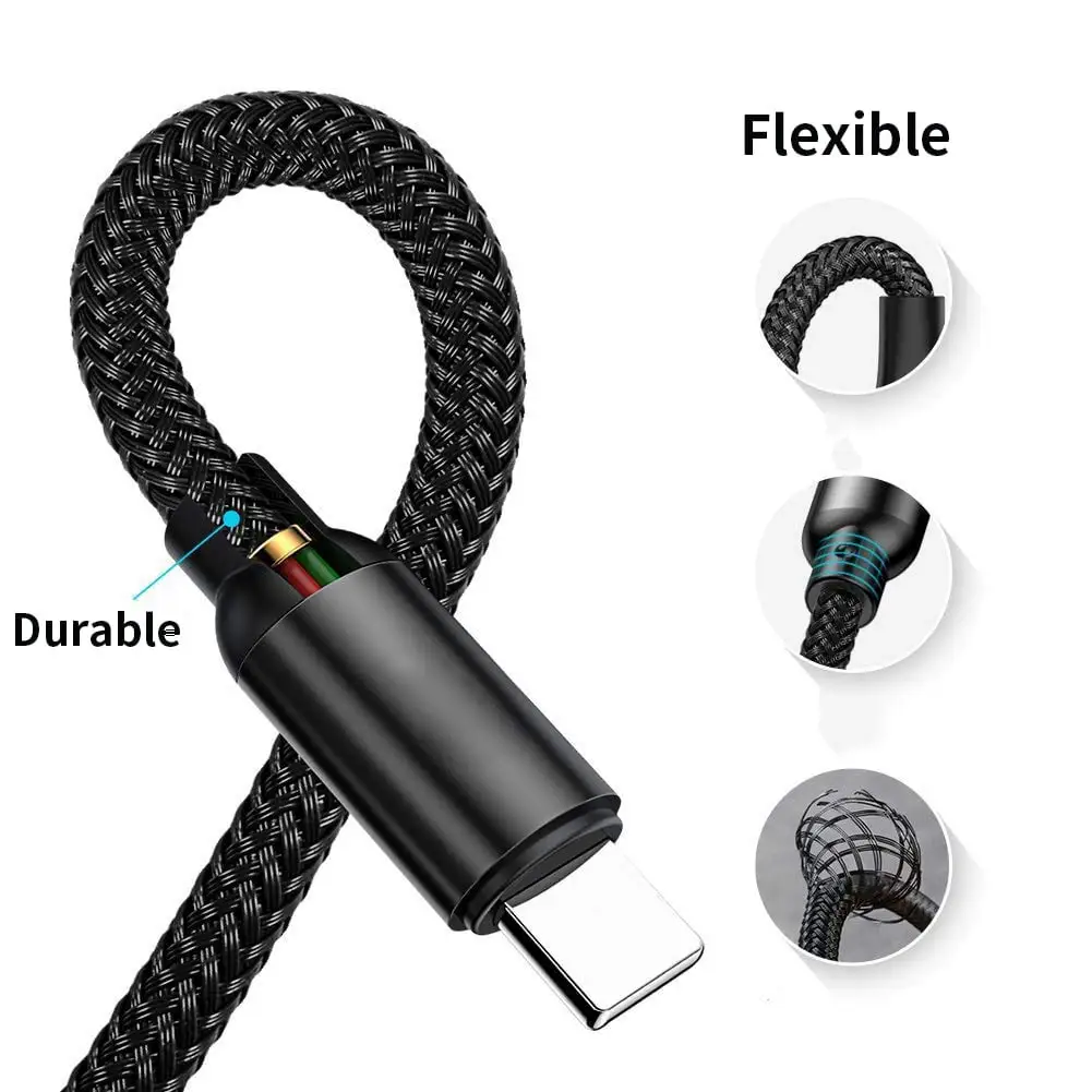 Hot-Nylon Braided USB-C Charging Cable For Surface Pro 6/5/4/3 Surface Laptop 1.5 M 45W 15V PD Power Supply Cable