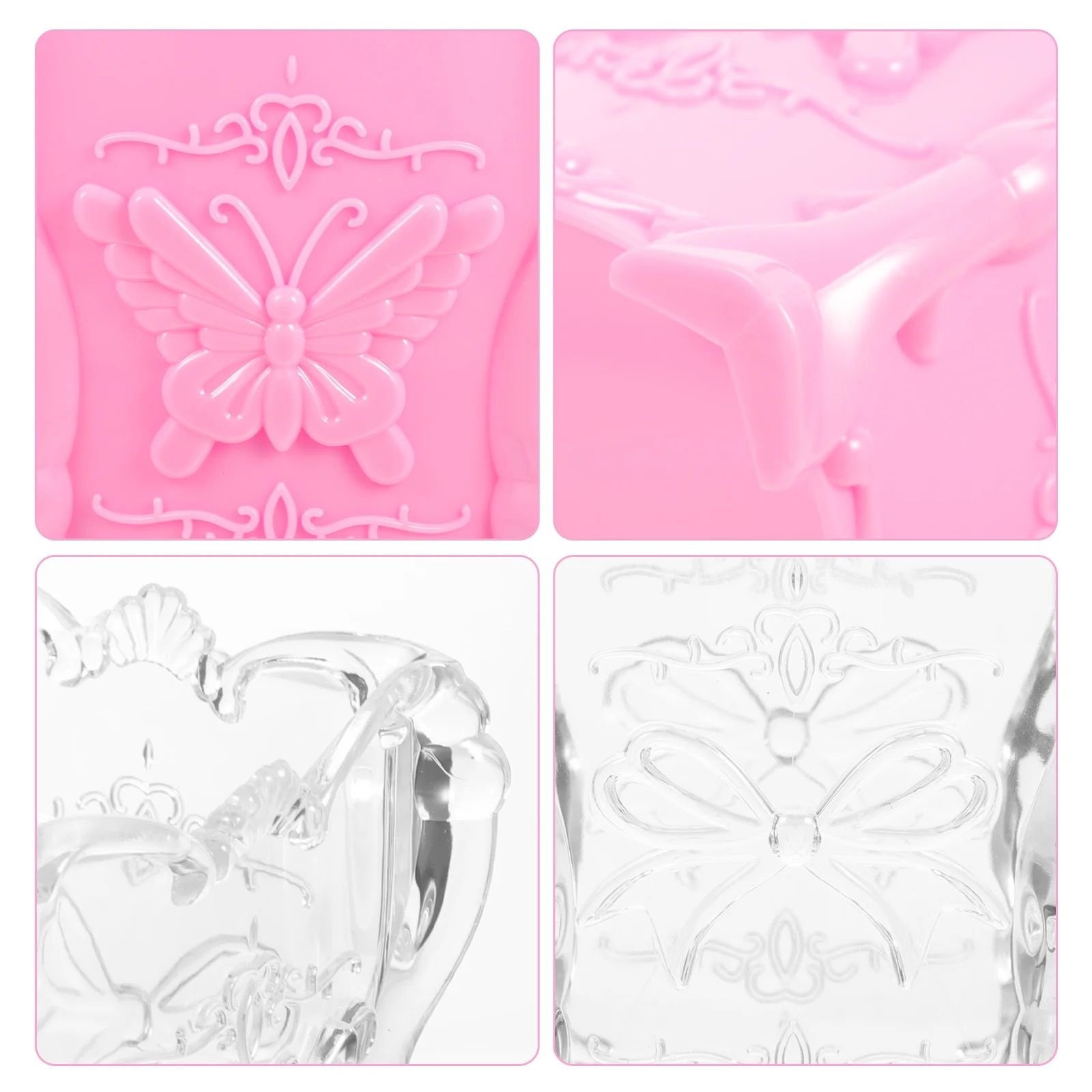 

2Pcs Makeup Brush Holder Organizer Clear Brush Storage Cup for Cosmetics and Stationery Desktop Pen Holder Makeup Vanity