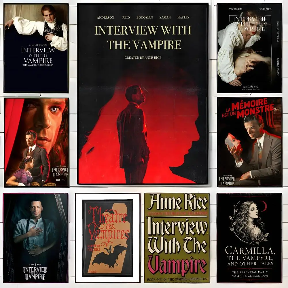 film horror vampire Anne Rices Interview with the Vampire Poster Wall Art Print Decorative Mural Home Decor Gift Unframed