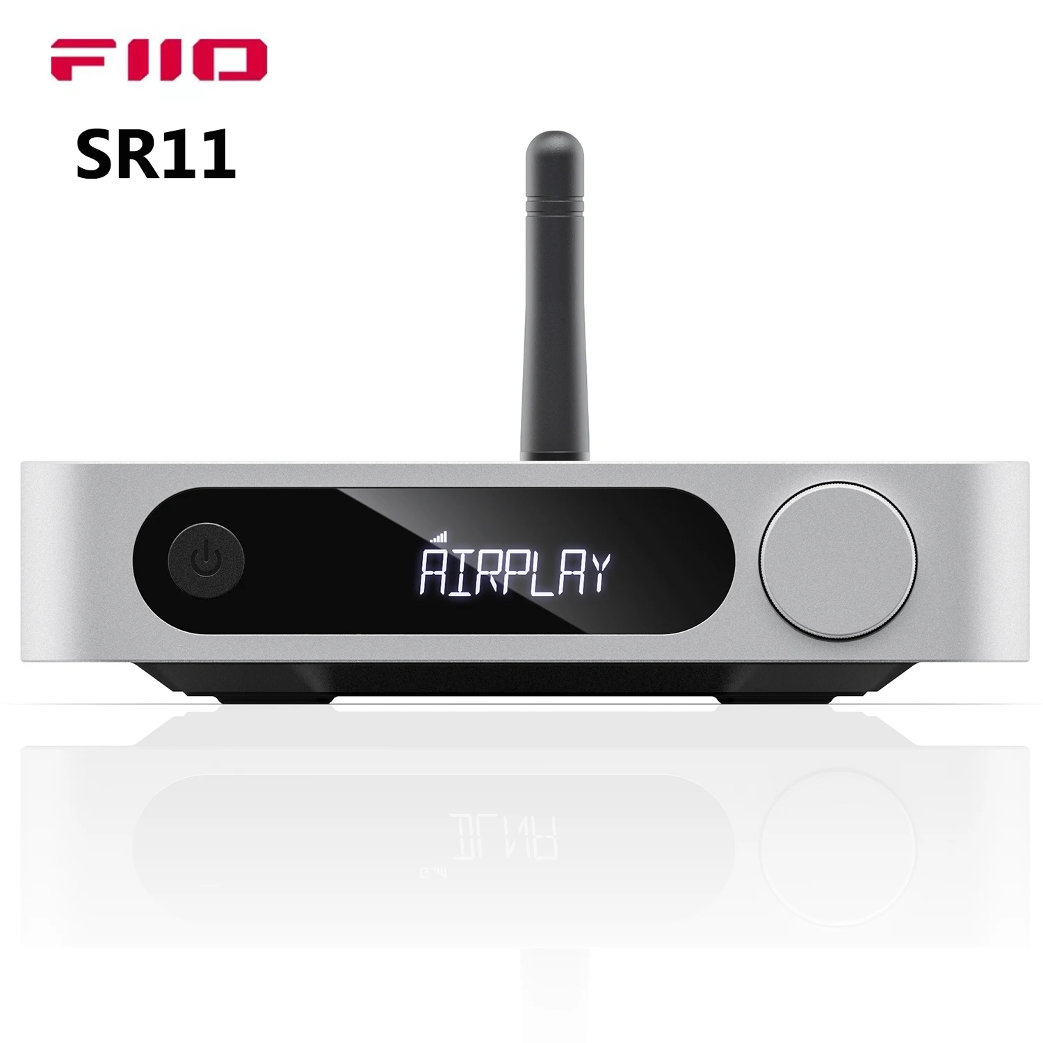 Receptor de Streamer de Áudio FiiO SR11 AirPlay, Stream Multiroom WiFi, Alta Resolução, Spotify, Amazon Music, Tidal e Mais, 2.4G, 5G