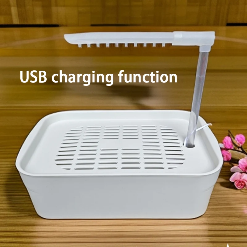 オウム用浴槽 再利用可能 鳥用バスタブ 電動鳥用大型家庭用洗浄バードバス 自動ペットバードシャワー USB付き