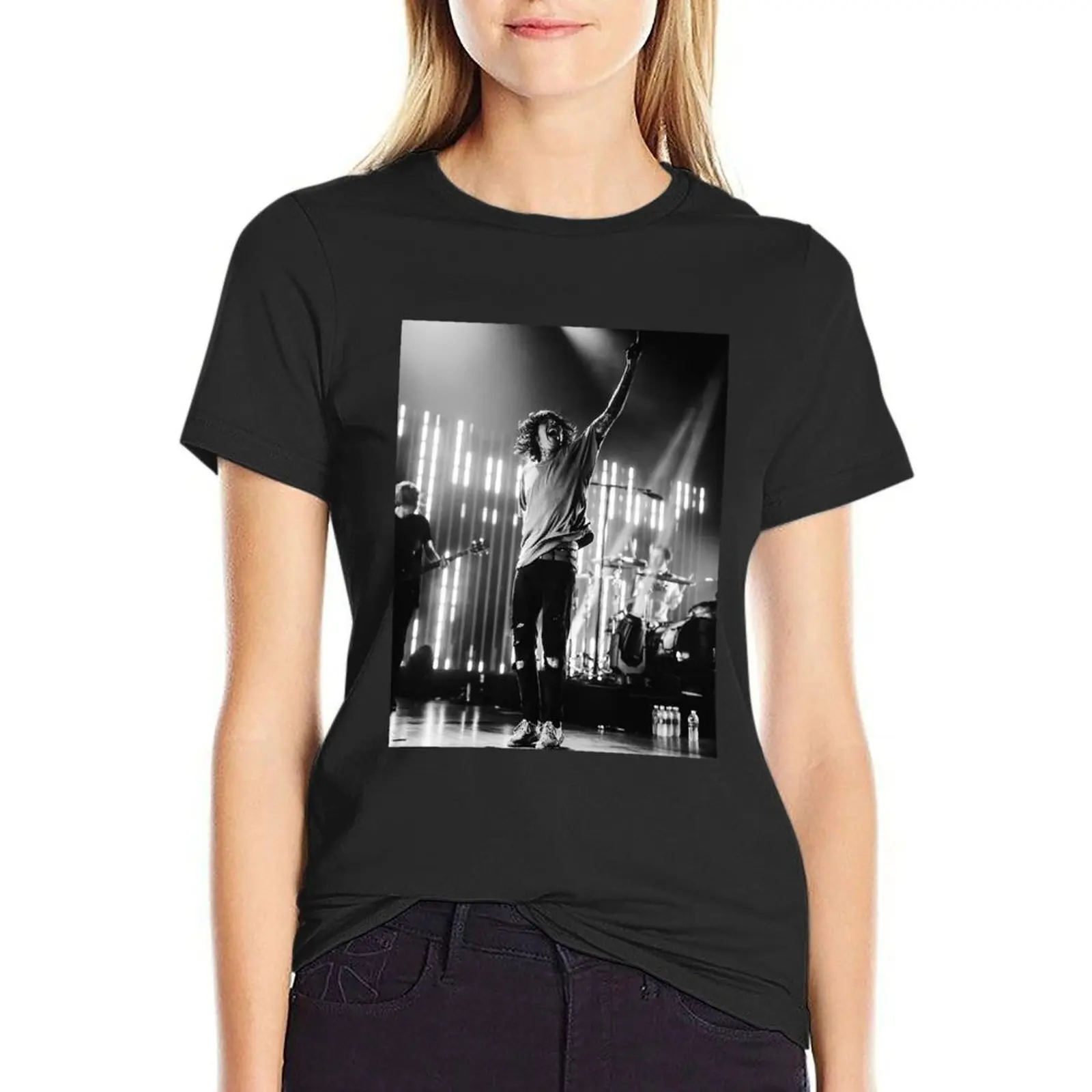 

sykes concert T-Shirt cute tops animal print sublime t-shirts for Women cotton