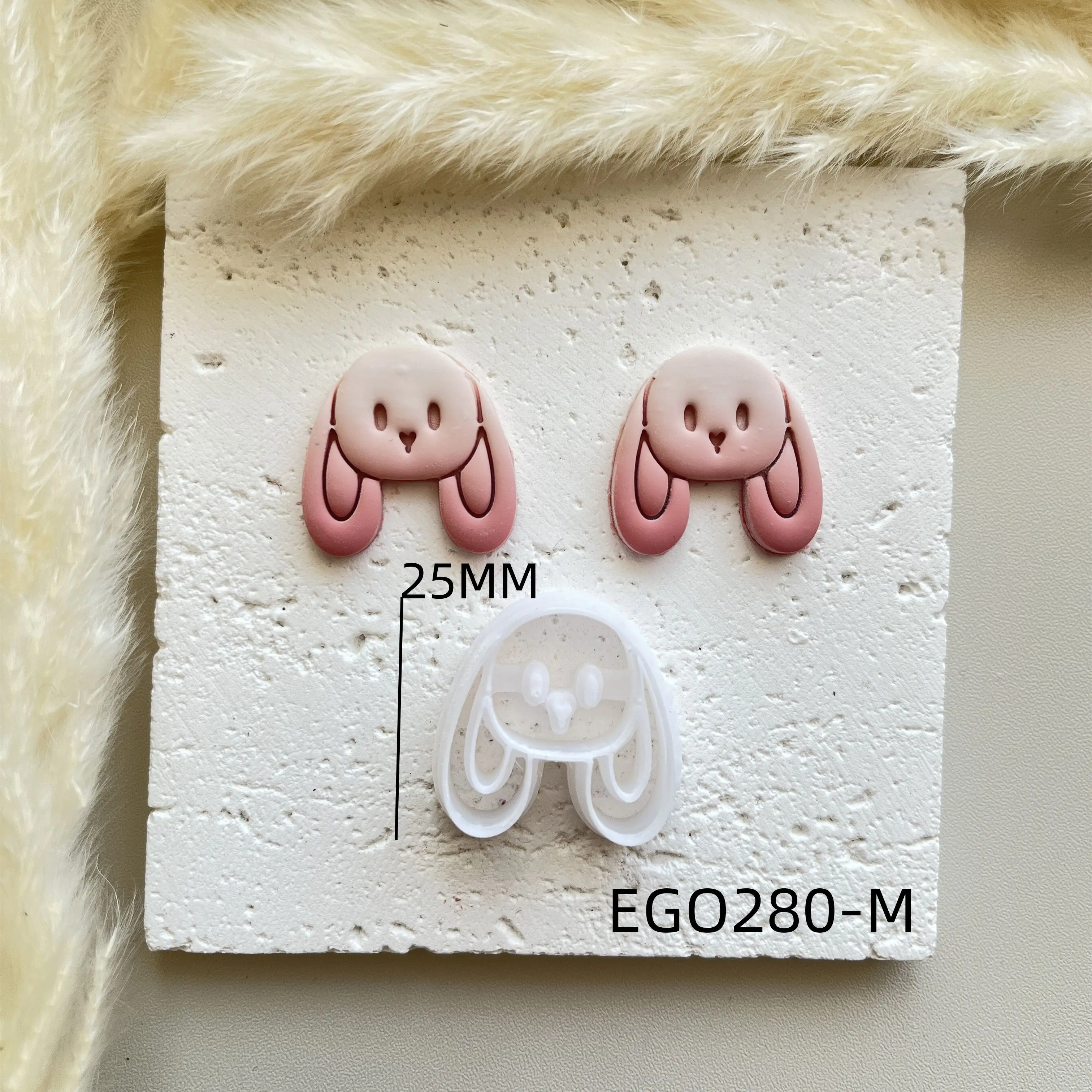 Shapes Small Easter Theme Polymer Clay Cutter for Making Earrings, Easter Egg Rabbit Shape crucifix Soft pottery jewelry making