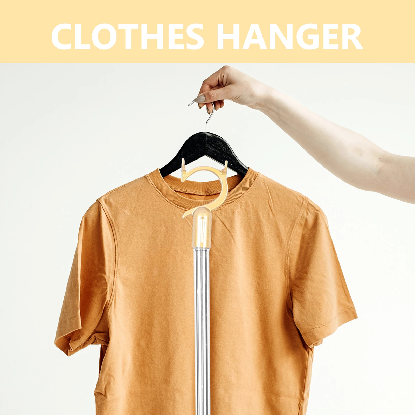 

Adjustable Retractable Metal Clothesline Rod Hanger Pole Stainless Steel Aluminum Alloy Closet Reach Support Secure Lock