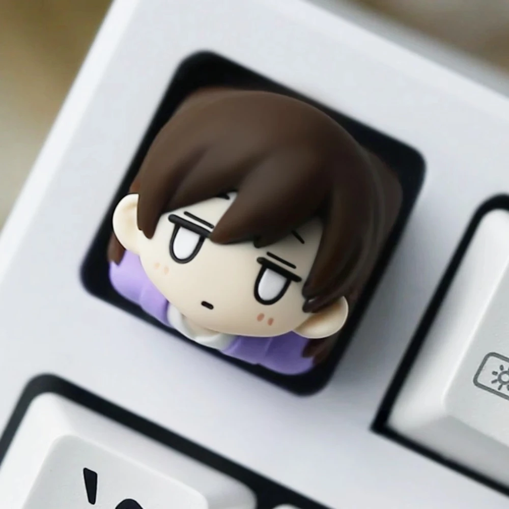 Ouran High School Host Club Fujioka Haruhi/Tamaki Suou Keycaps Resin Artisan Key Caps for Mechanical Keyboard Game Accessories
