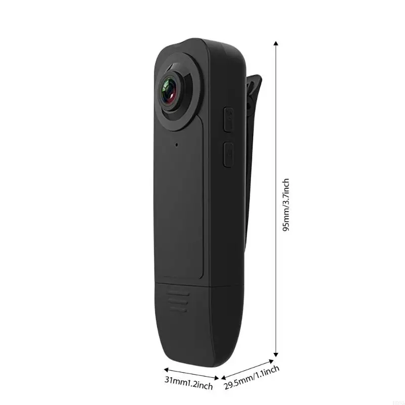 A18 مشبك لاسلكي على الكاميرا 1080P تسجيل ليلي ونهاري كاميرا فيديو صغيرة للمسافر ودوريات السلامة #6