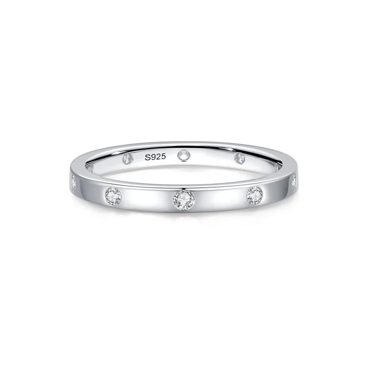 

Simple Elegant S925 Sterling Silver Simple Ring Women Jewelry for Everyday