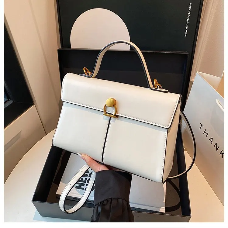 

‌2025 New Genuine Leather Shoulder Bag Women's Elegant Small Square Bag Lightweight Commuter Purse for Dating & Daily Use‌