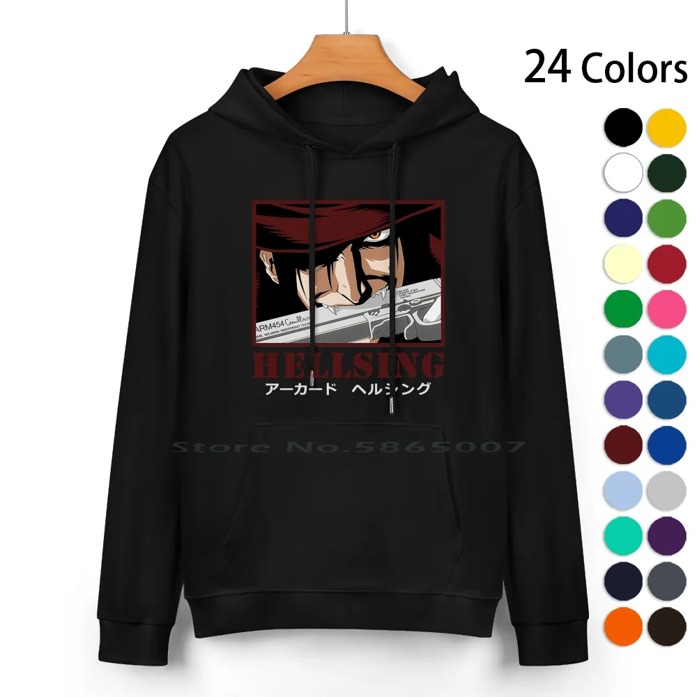 Alucard Hellsing Pure Cotton Hoodie Sweater 24 Colors Anime Manga Dracula Hellsing Ultimate Hellsing Alucard Seras Integra